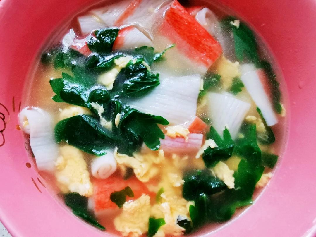 清爽刮油芹菜叶蛋汤