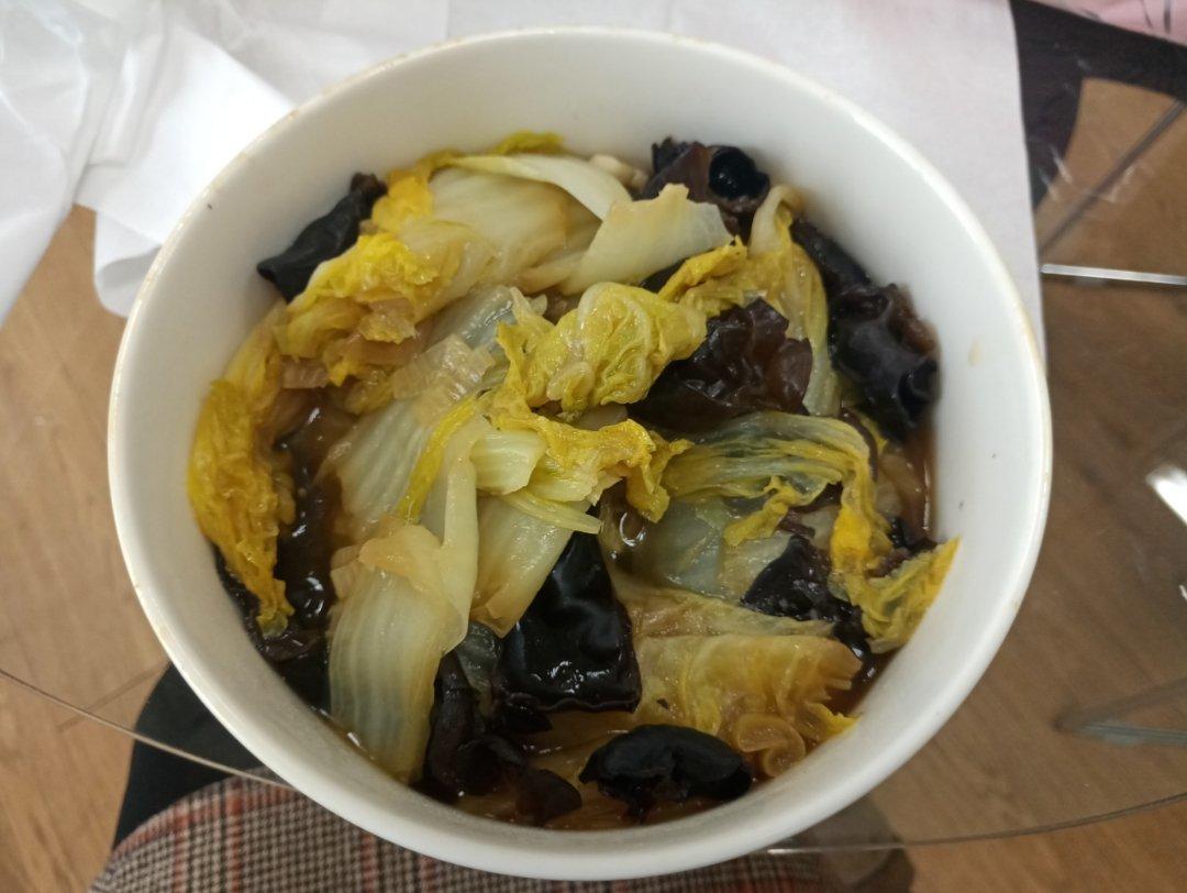 白菜炒木耳