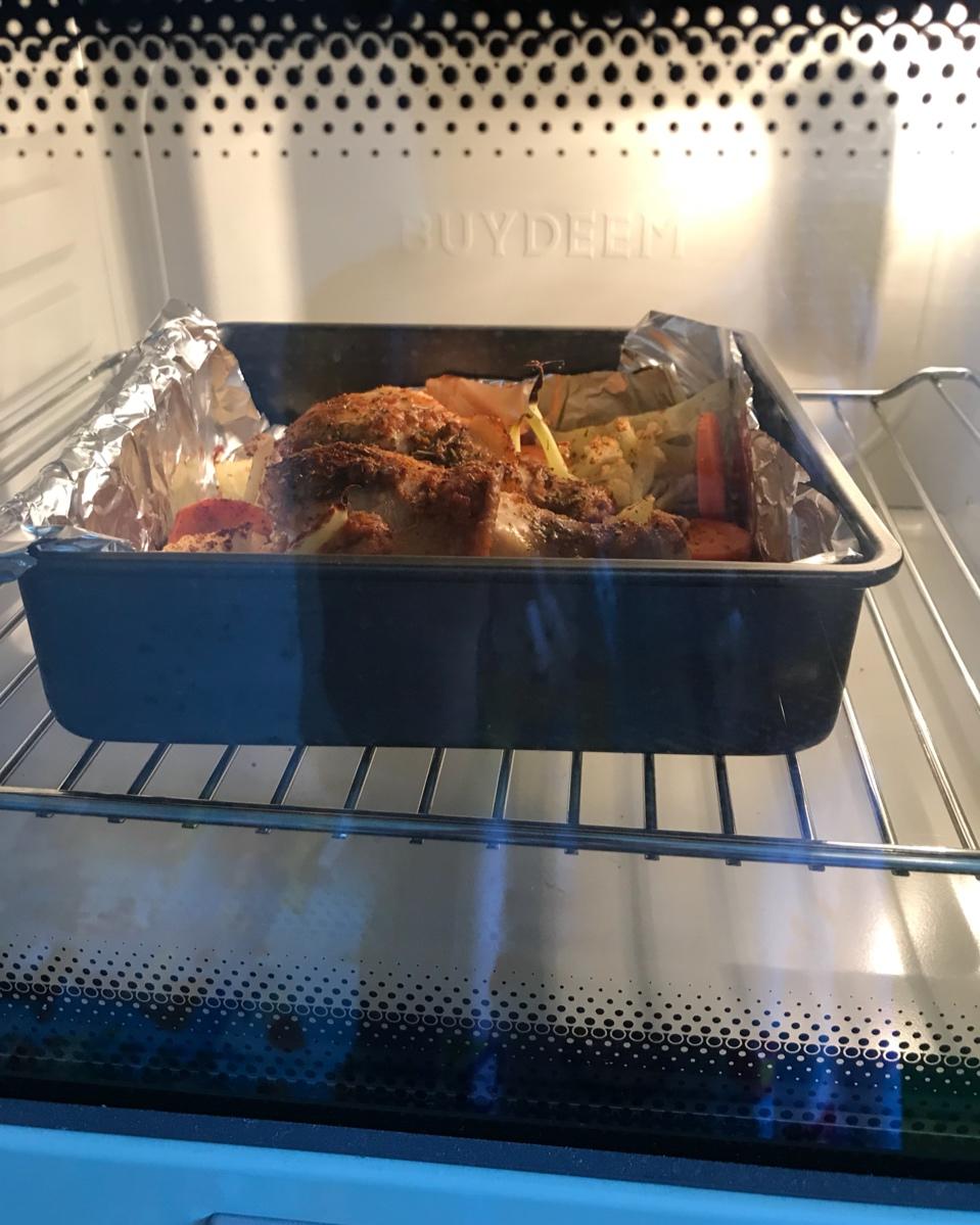 【北鼎烤箱食谱】无油喷香脆皮烤鸡腿儿【美味减脂餐】