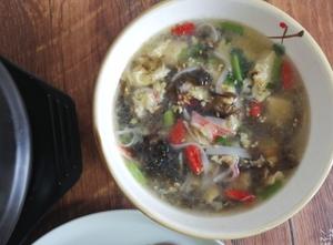 豆腐蟹肉紫菜汤~~孩子们喜欢喝的鲜美无比营养早餐汤的做法 步骤4