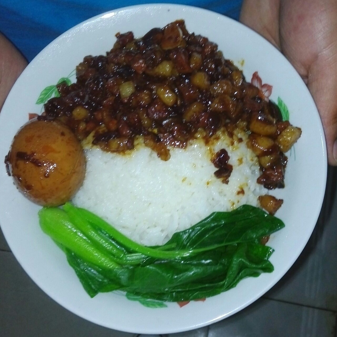 洋葱酥卤肉饭