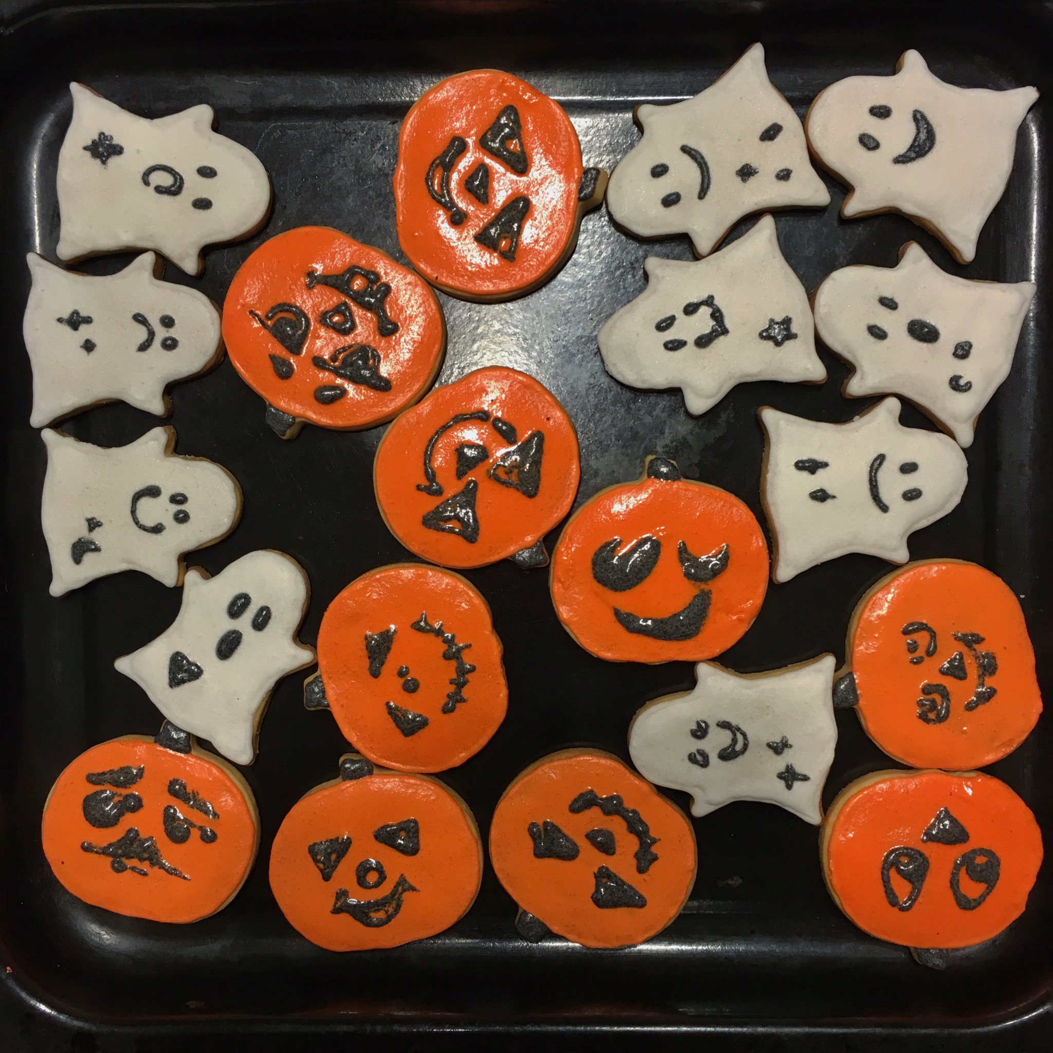 #万圣节# “Happiness三茶”の手绘饼干课 又一波万圣节饼干来袭！