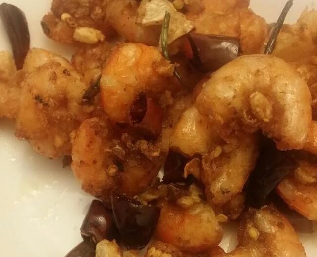 辣椒炒虾的做法