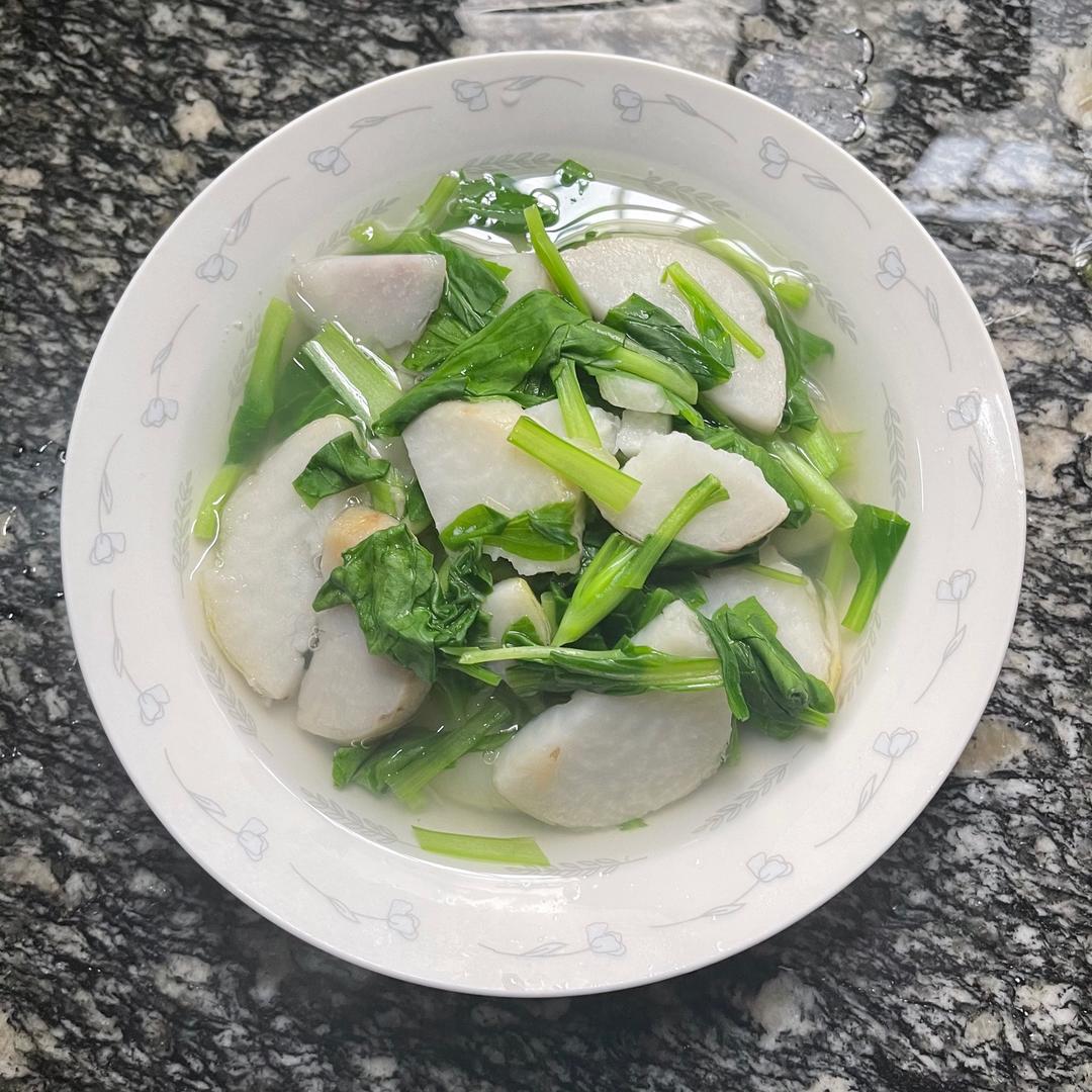 原味青菜芋艿汤