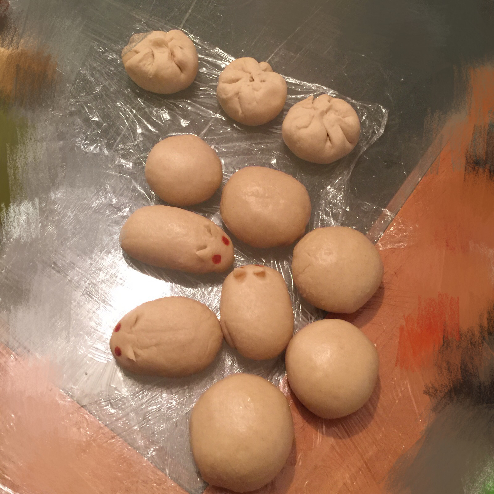 自制无油奶黄包