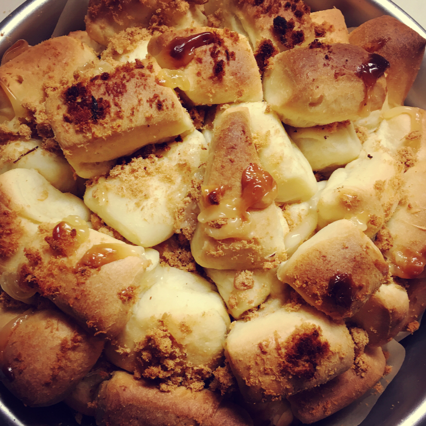 肉松手撕面包—超软会爆浆的面包哟