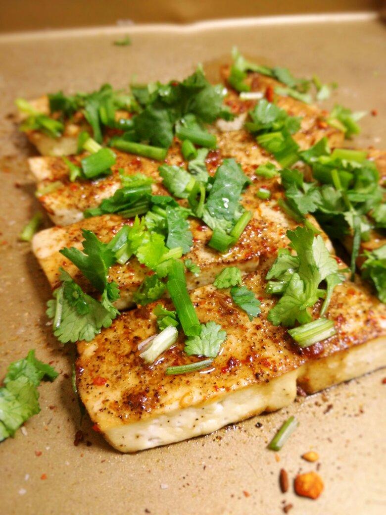 迷漫-1做的烤豆腐