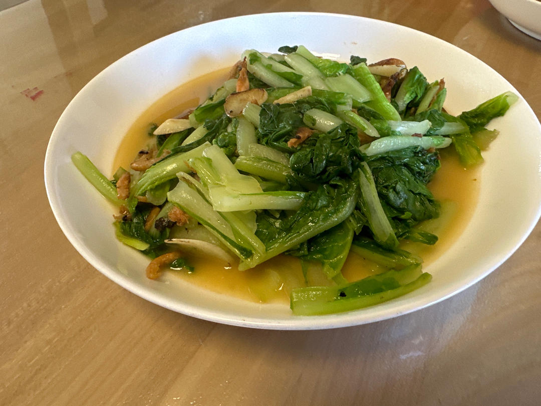 超级好吃的虾皮小白菜