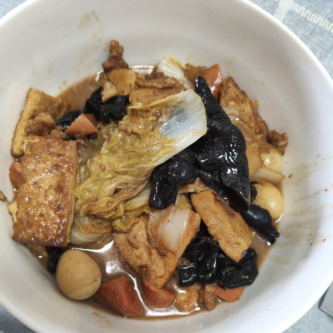 白菜豆腐煲