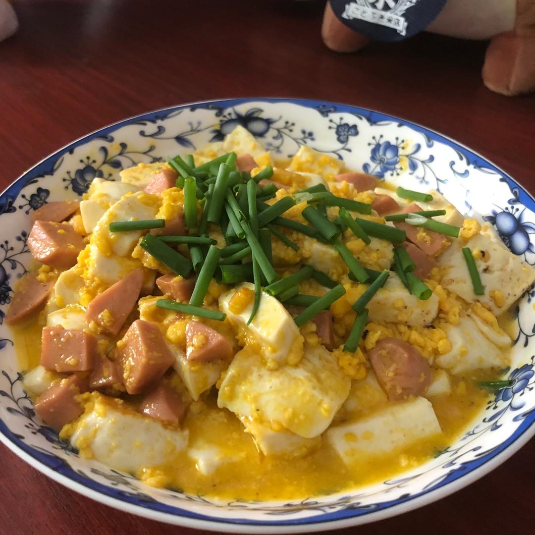 老丁的私房菜-蟹黄豆腐