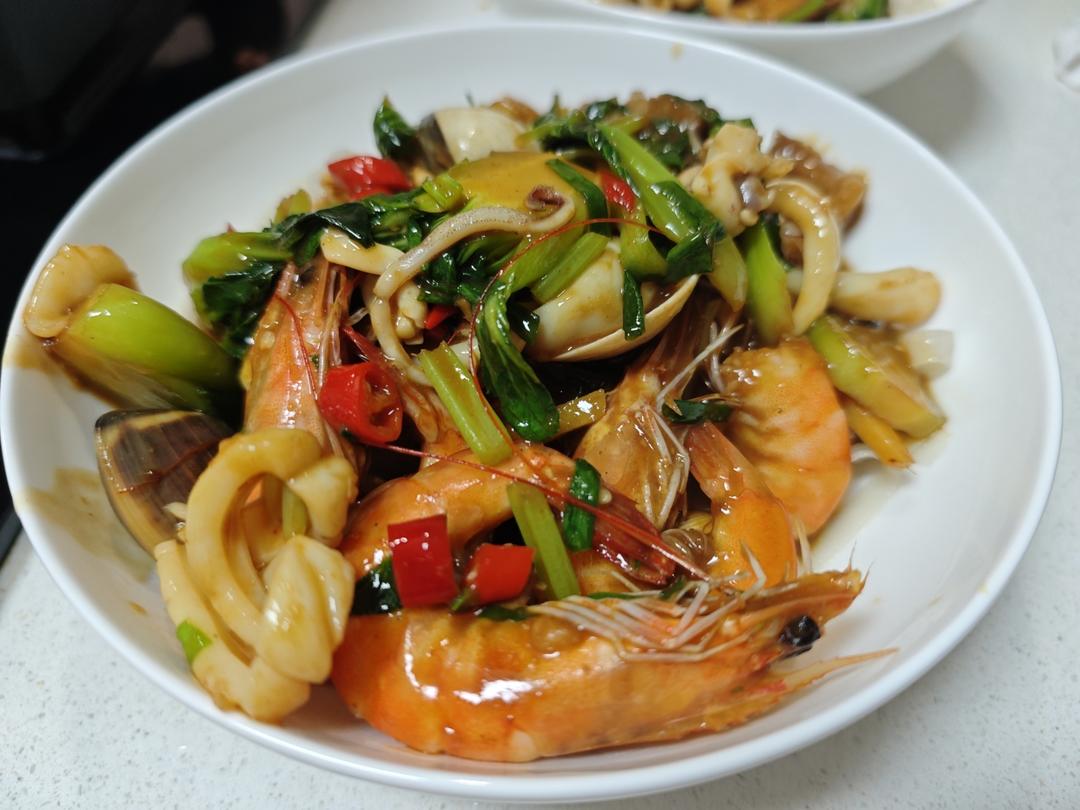 潮汕海鲜捞面🍜在家复刻啦