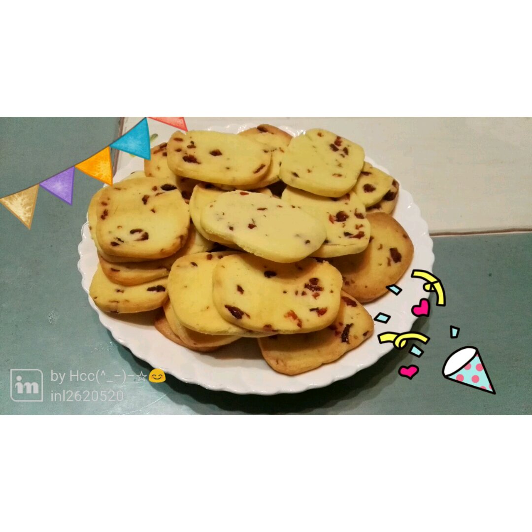 蔓越莓饼干--新手烘焙0压力 #皮黑森林#