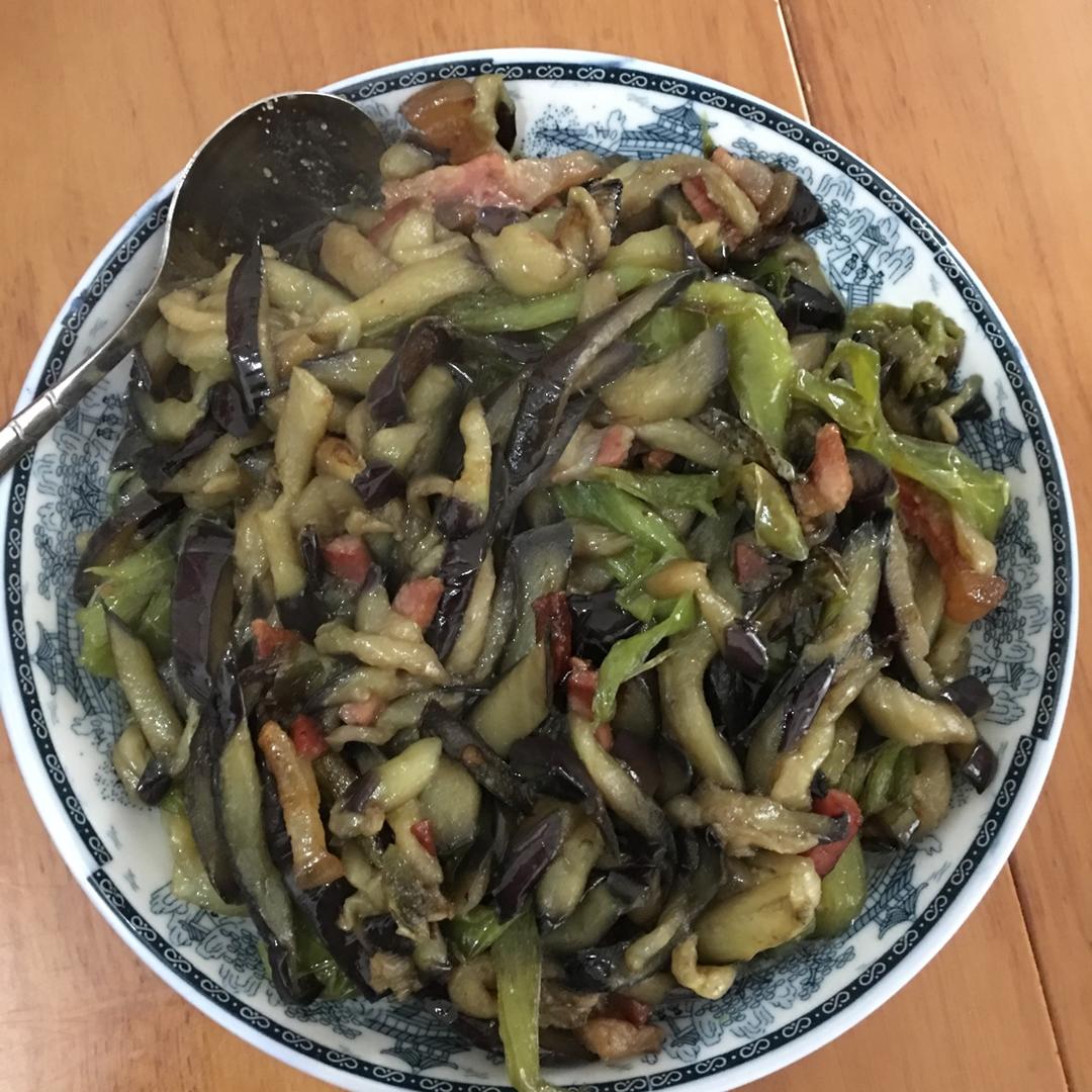 青椒茄子丝