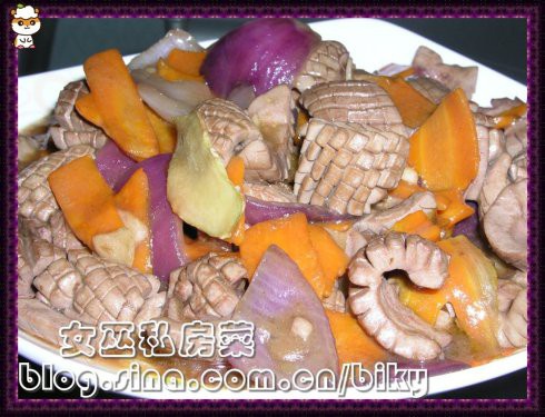 爆炒猪腰的做法