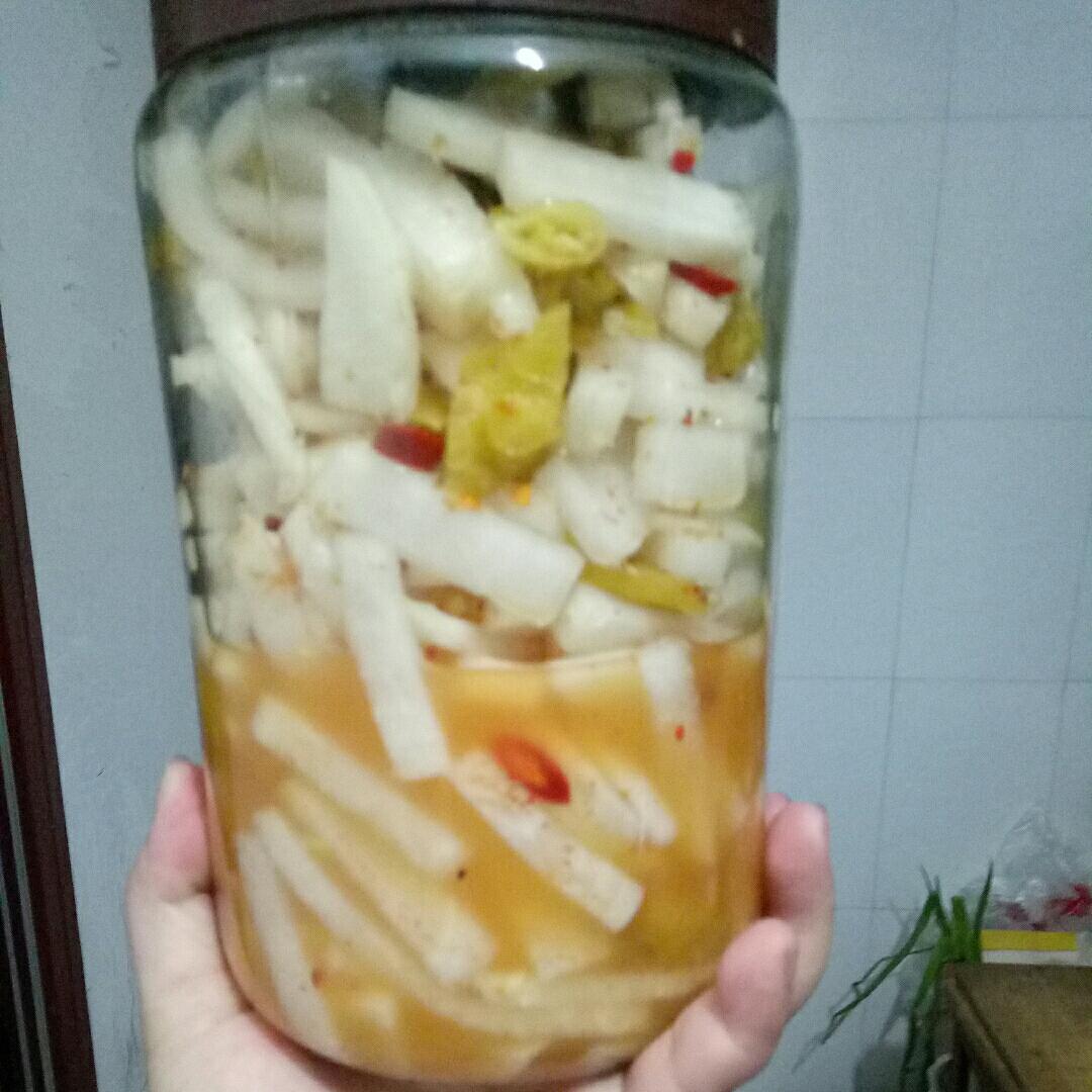 酸甜脆爽腌萝卜