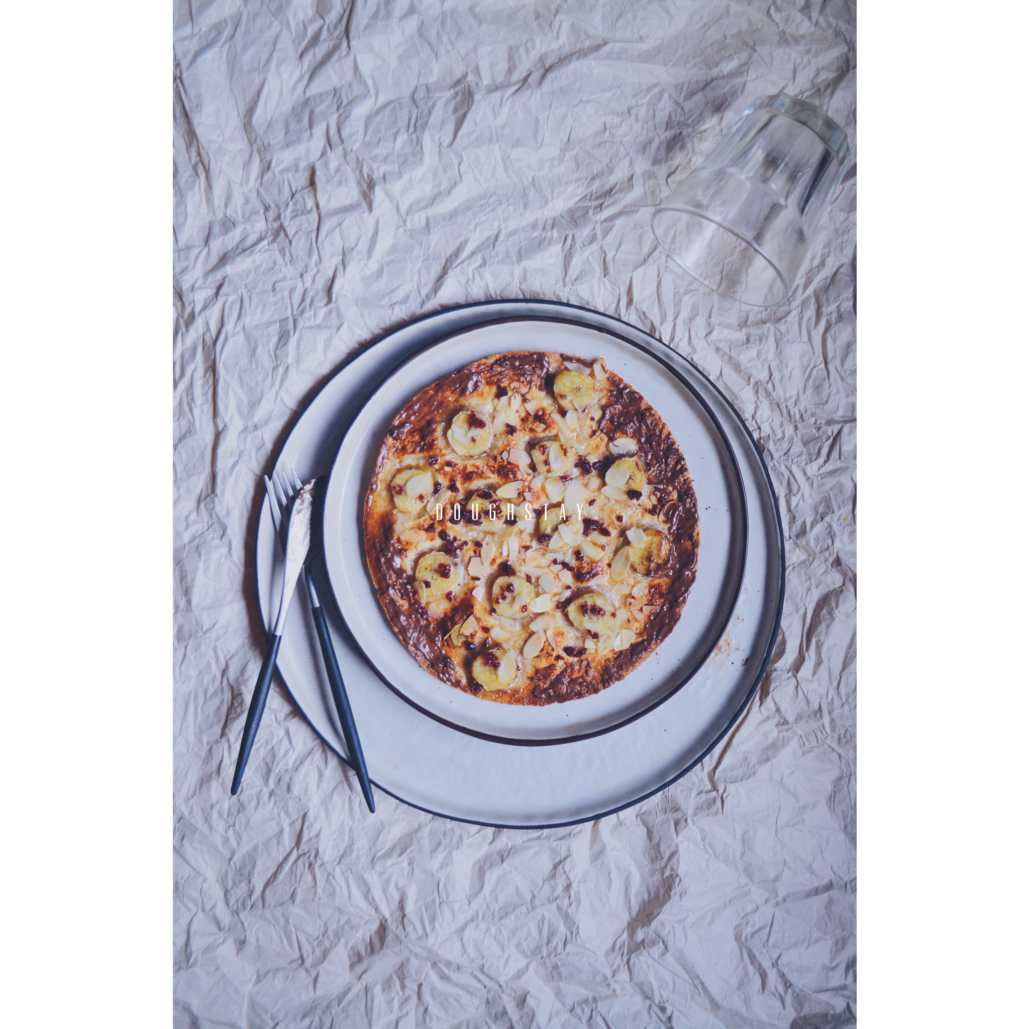 全麦榛子香蕉薄饼