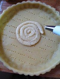 珍妮手制烘焙：法式浪漫 の『布鲁耶尔洋梨挞』的做法 步骤5
