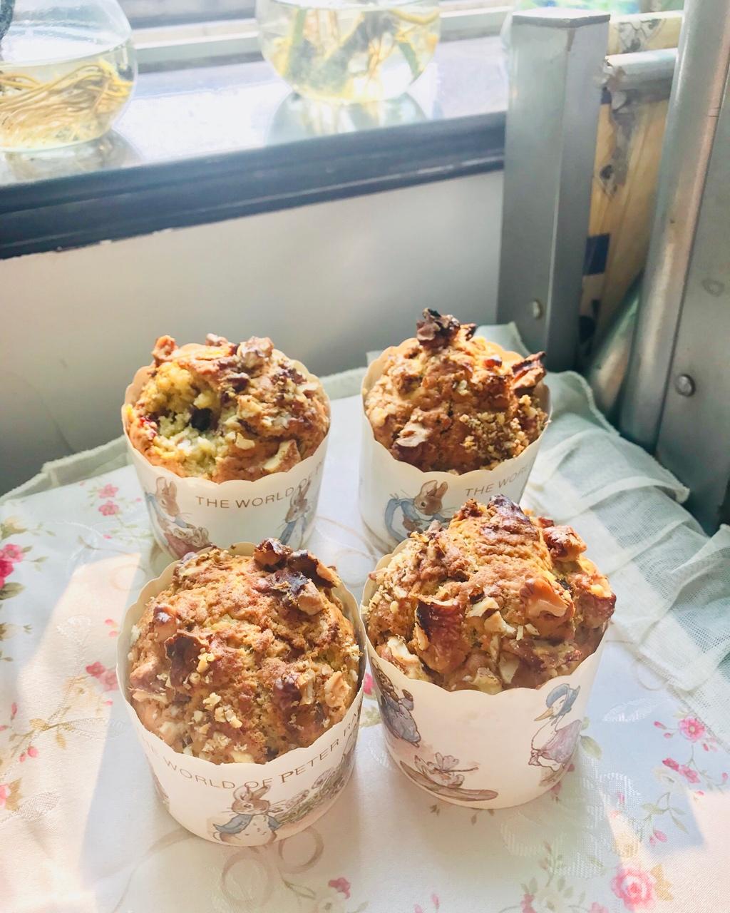 香蕉核桃巧克力马芬