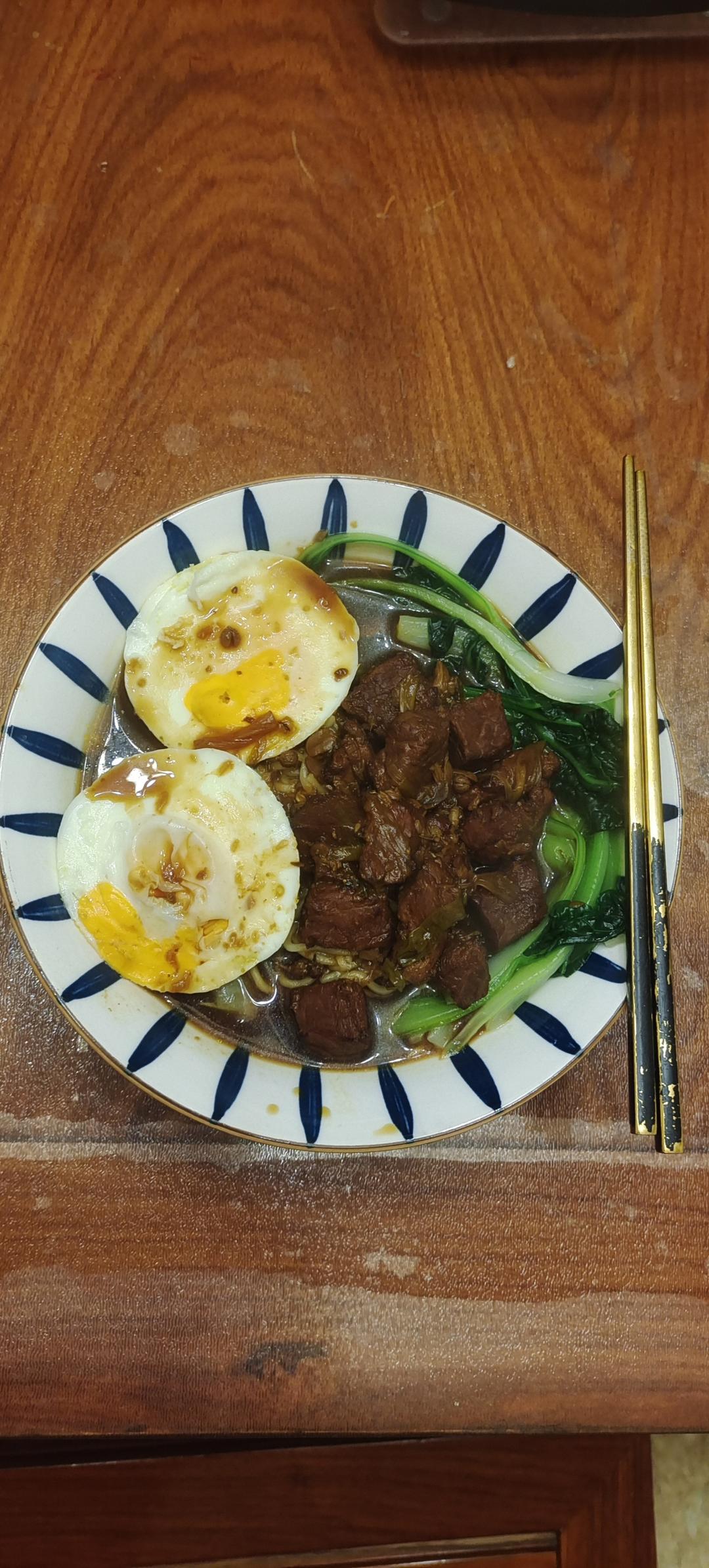 康师傅红烧牛肉面那个味的炖牛肉