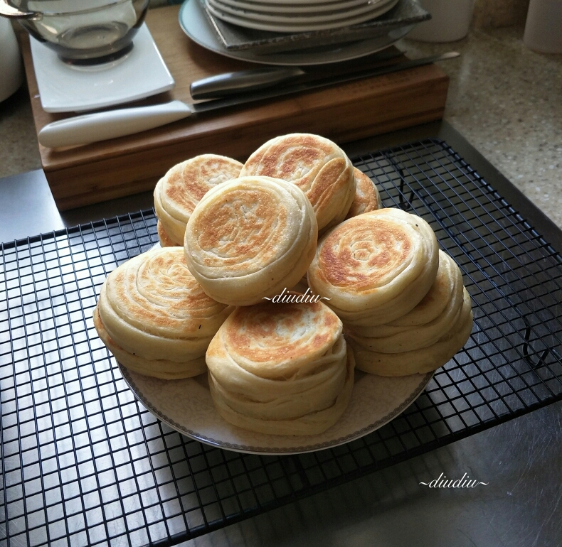 千层香酥葱油饼（嫩酵法）的做法