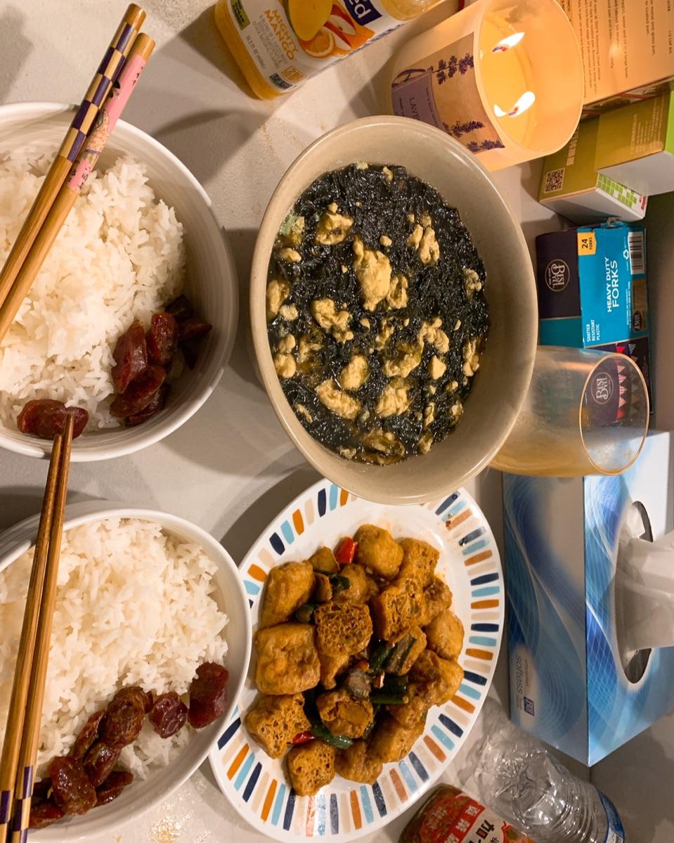 双椒油豆腐