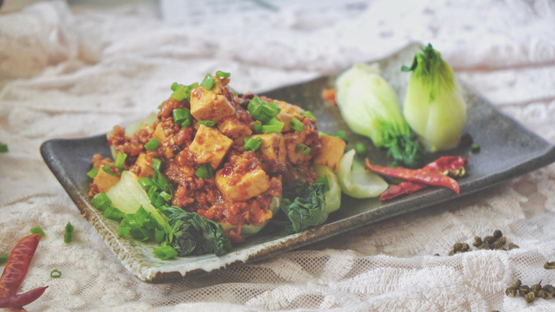 植物肉麻婆豆腐·Zrou株肉