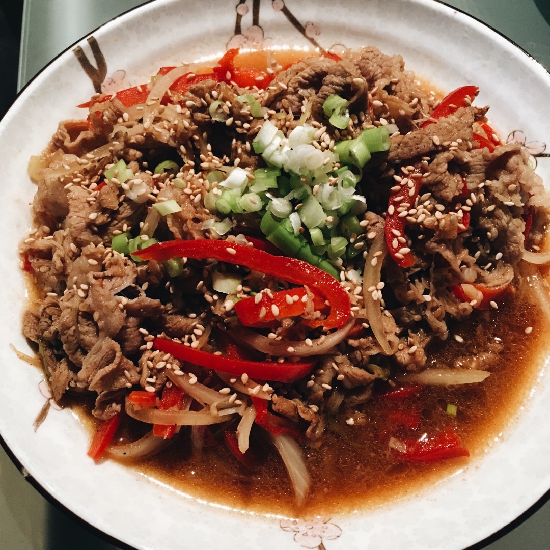 韩式炒牛肉（Bulgogi)