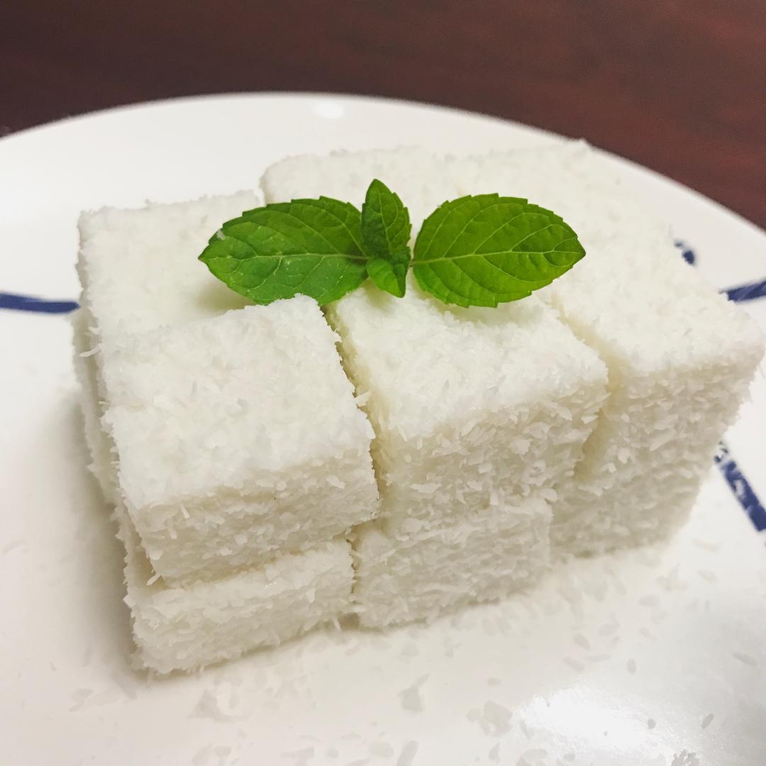 曾零零00做的[无奶油]椰奶冻/椰丝小方