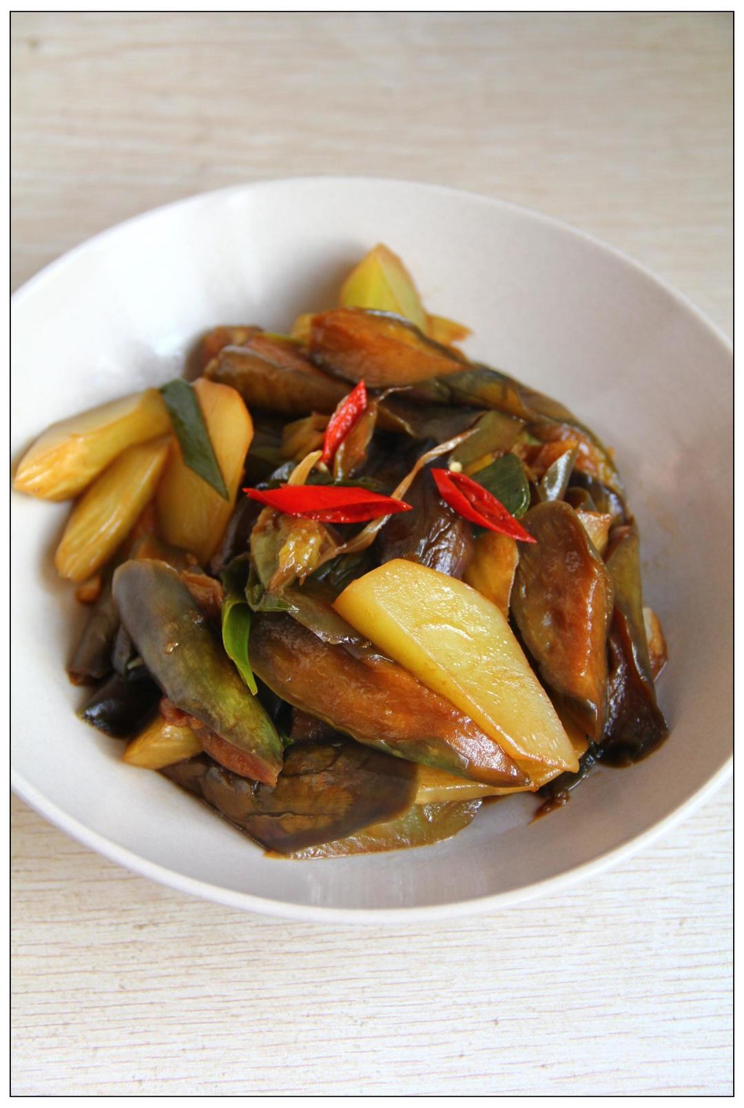 董太的私方]房菜--茄子炒莴笋的做法