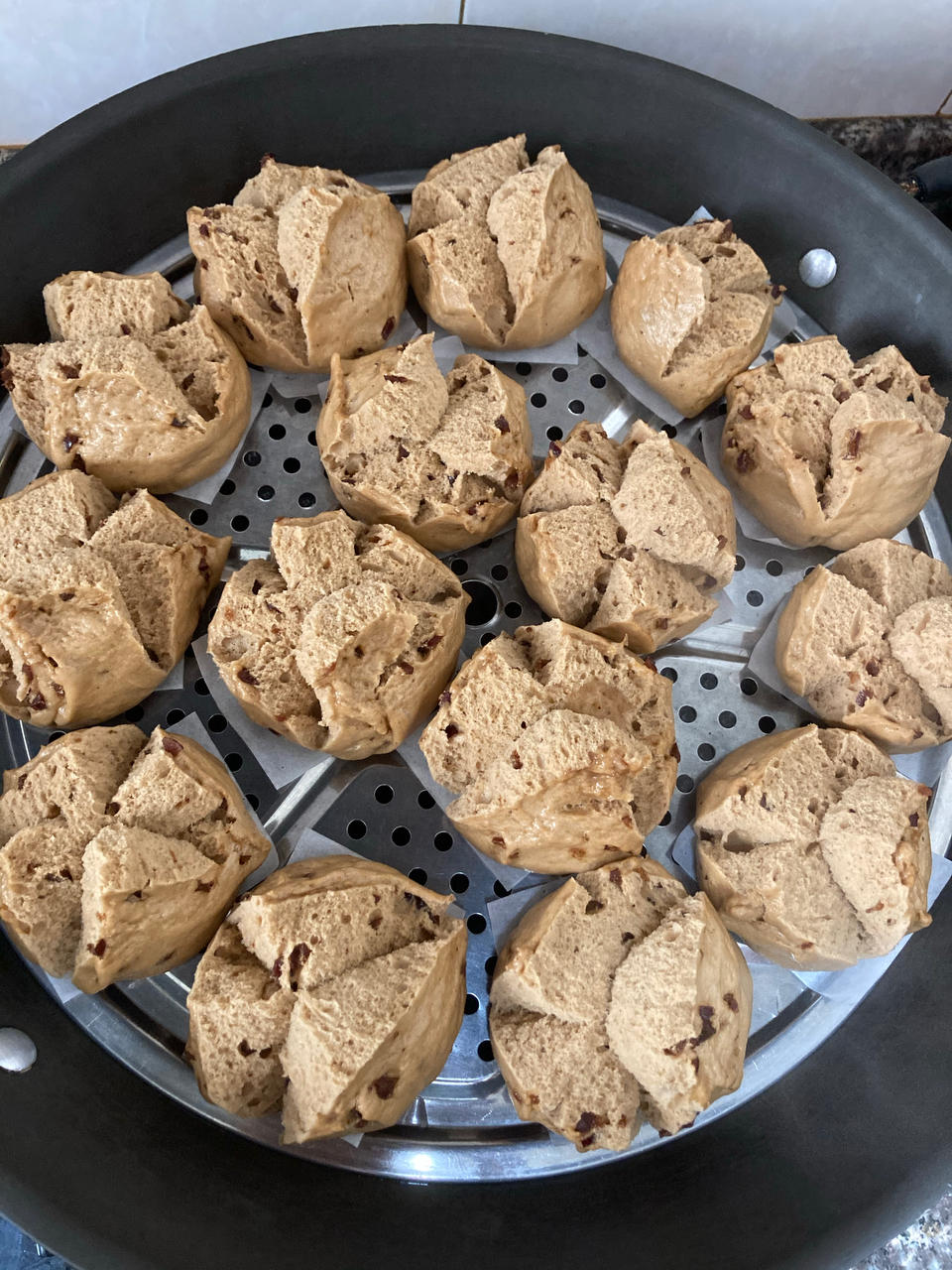 【红糖开花馒头】一招做出开花馒头，好吃又好玩！