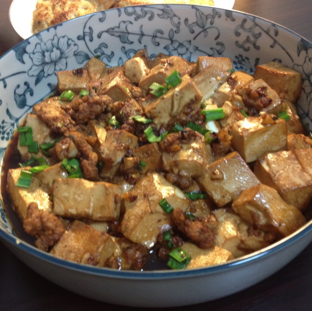 蒜香肉末烧豆腐