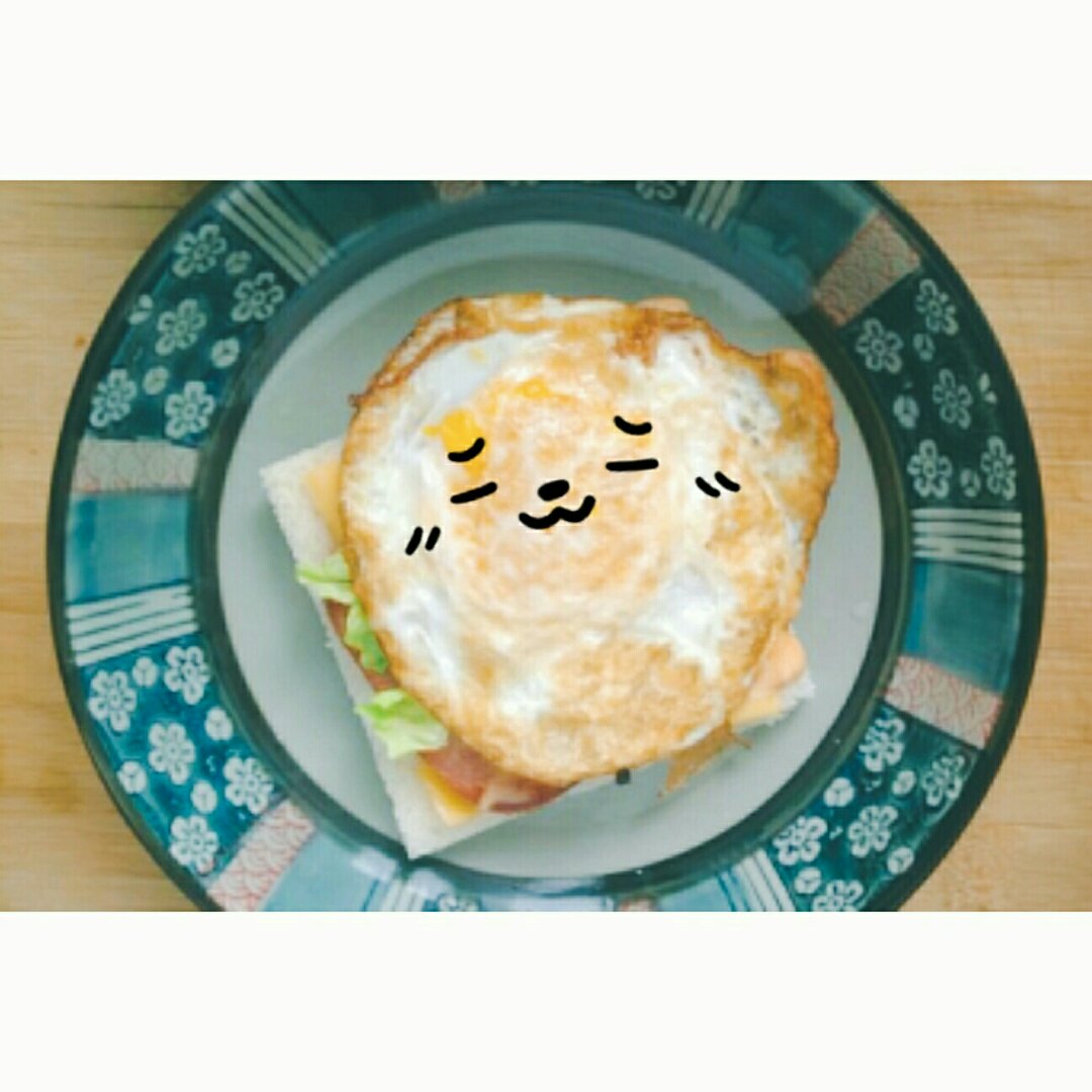 火腿芝士蛋三文治