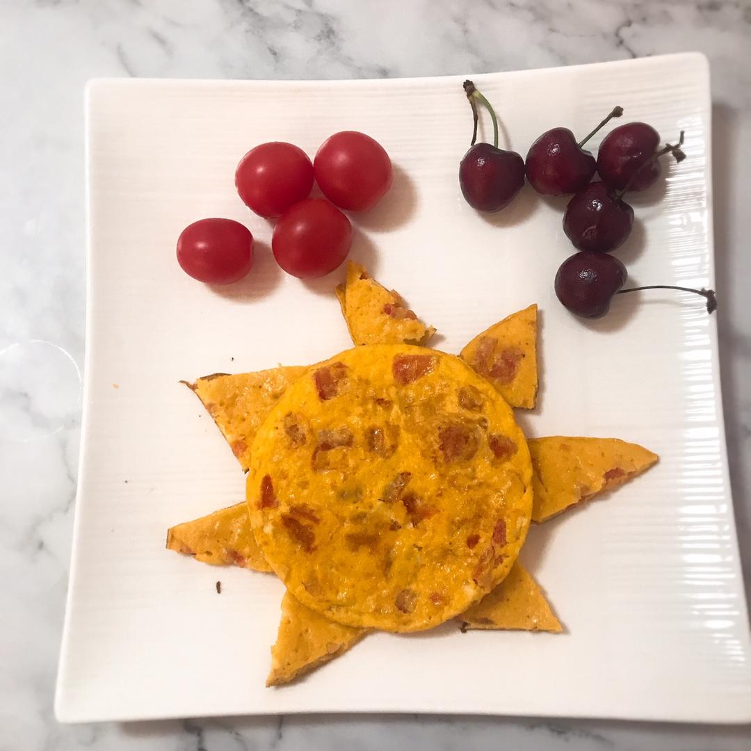 松软香嫩的西红柿鸡蛋饼