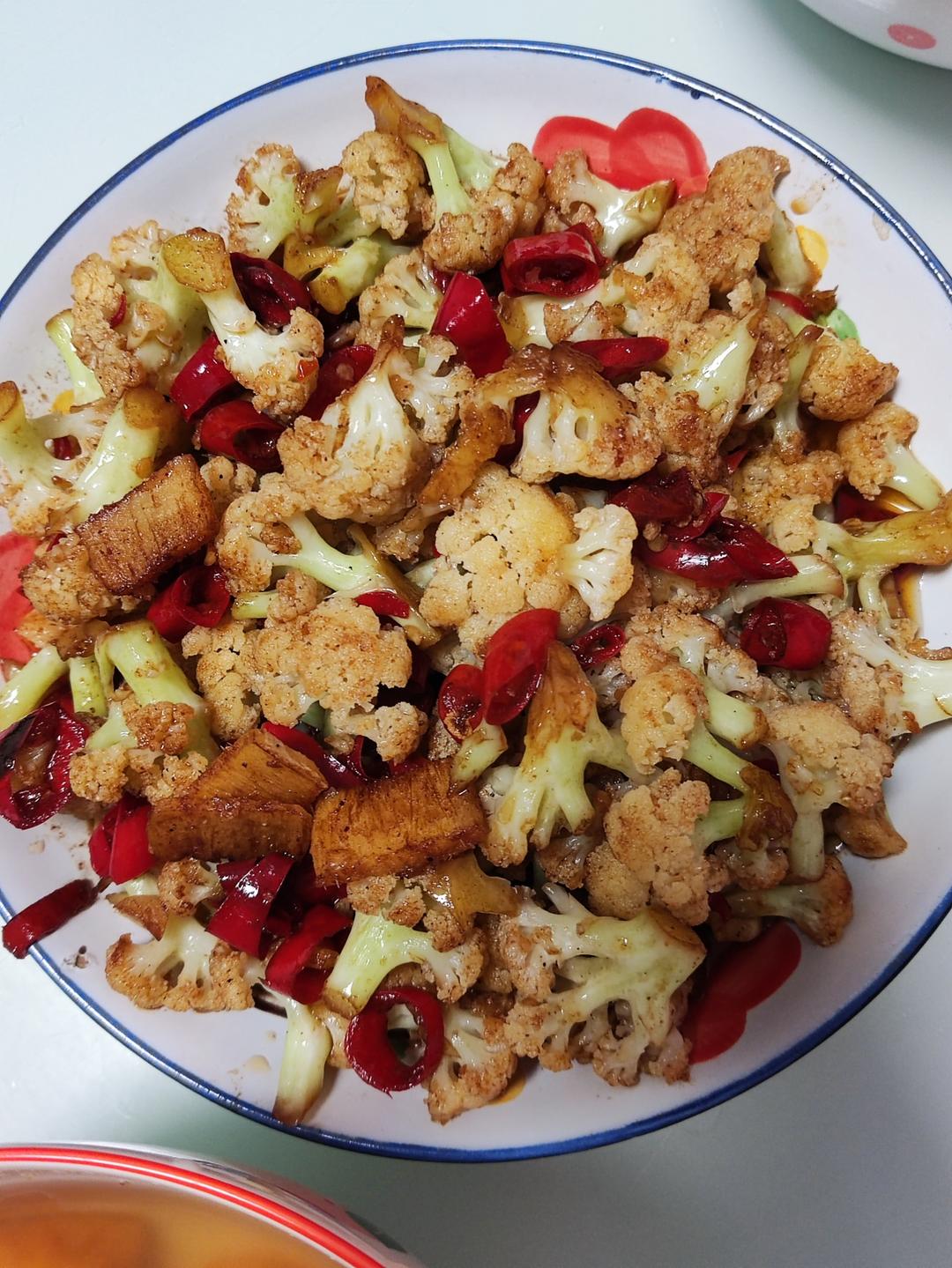 和饭店一个味道的干锅花菜