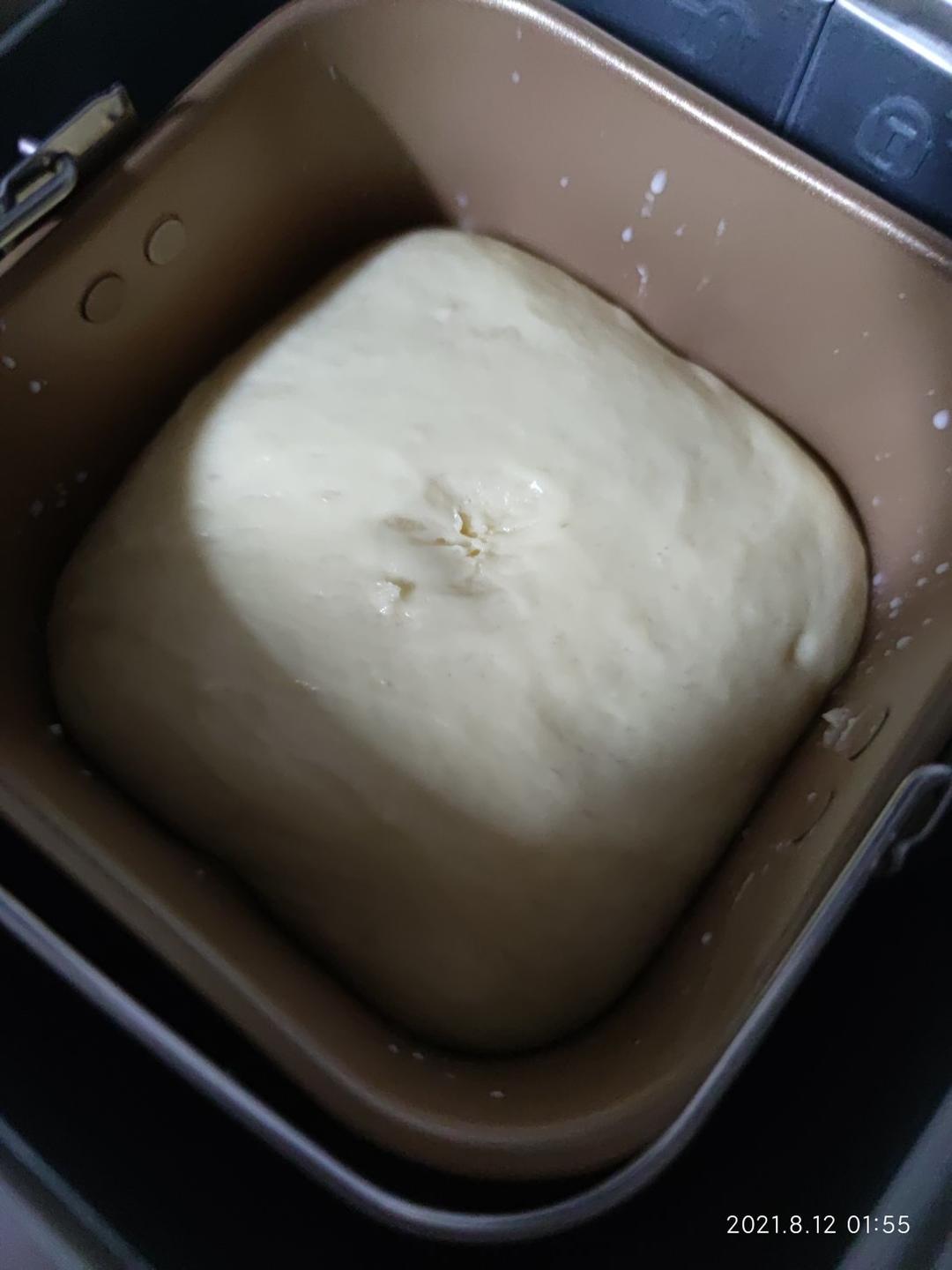 面包机做奶香手撕吐司