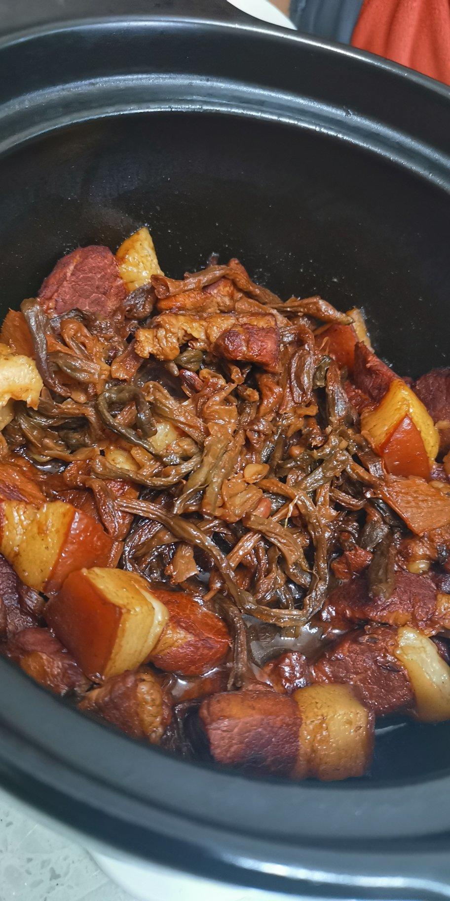 豇豆干烧肉