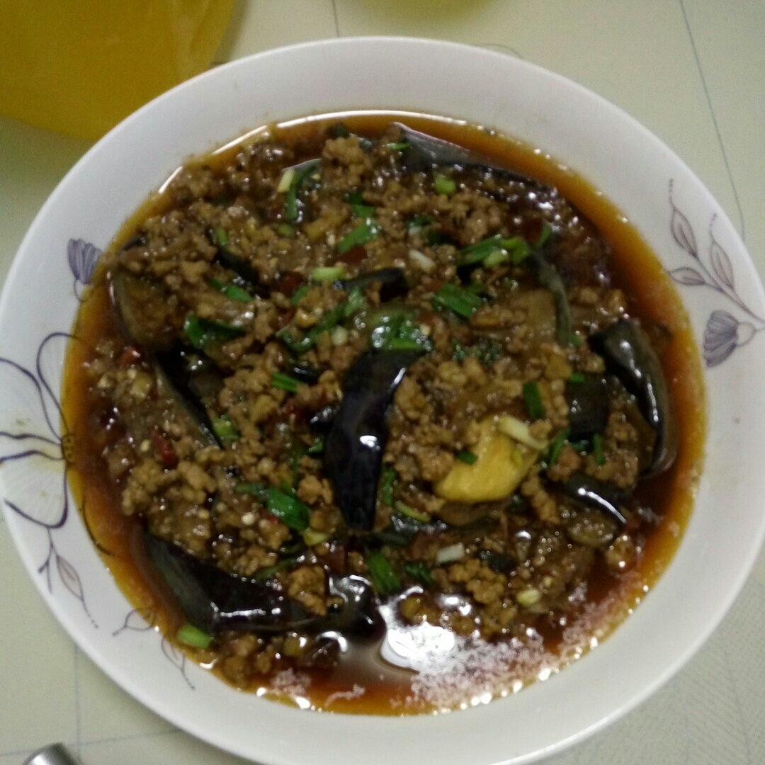 红烧肉沫茄子