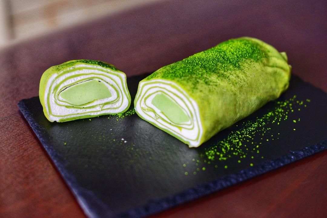 抹茶奶冻毛巾卷【曼食慢语】