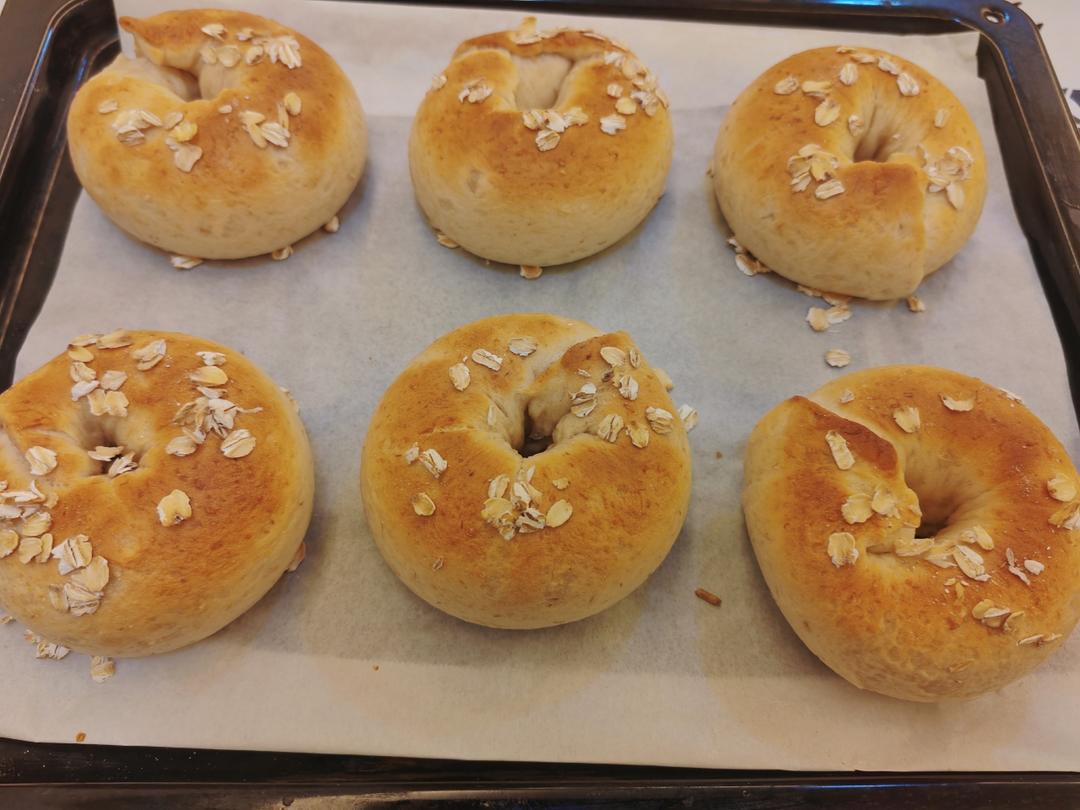 低糖无油燕麦贝果