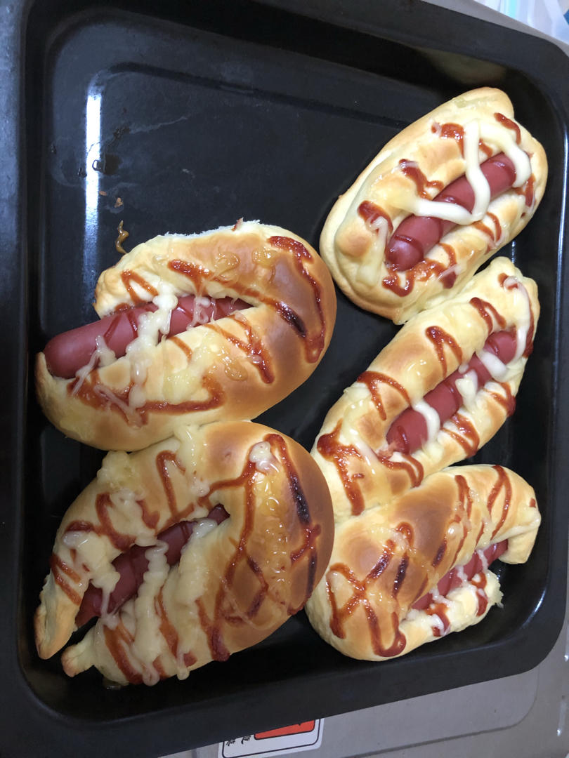 美味的香肠面包