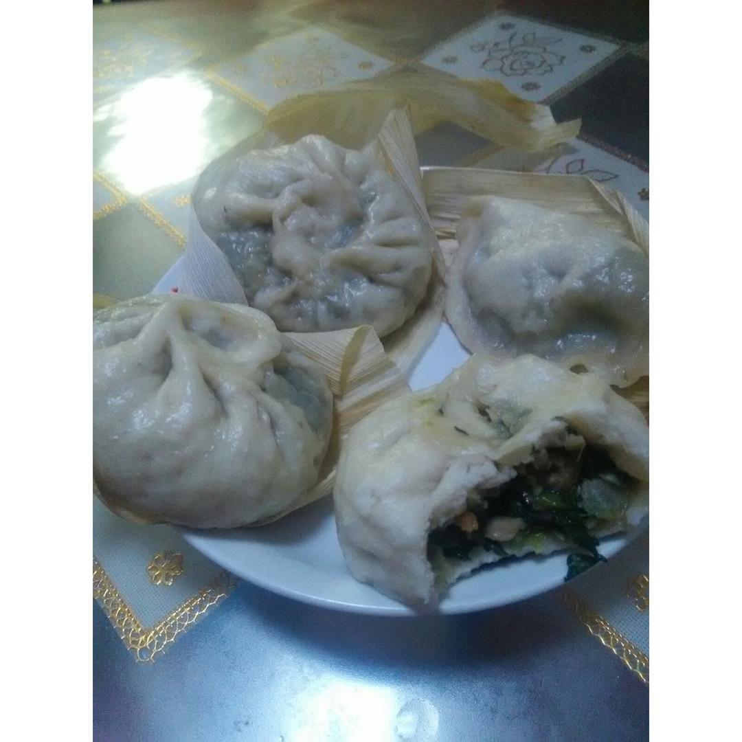 香菇油菜包子