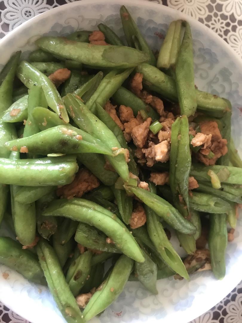 豆角炒肉