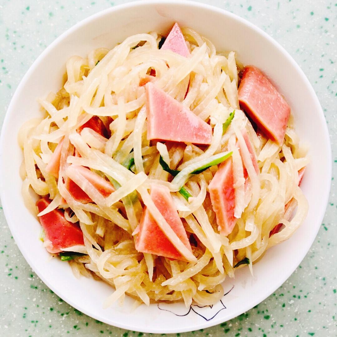 萝卜丝炒火腿