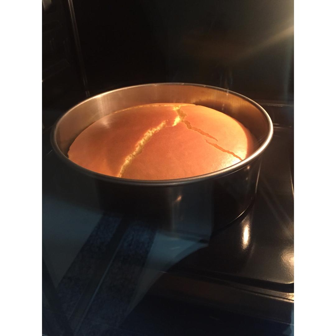 6寸原味戚风蛋糕