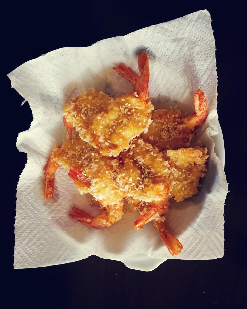 面包糠炸虾