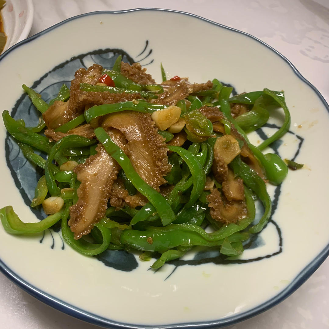 青椒炒牛肚丝