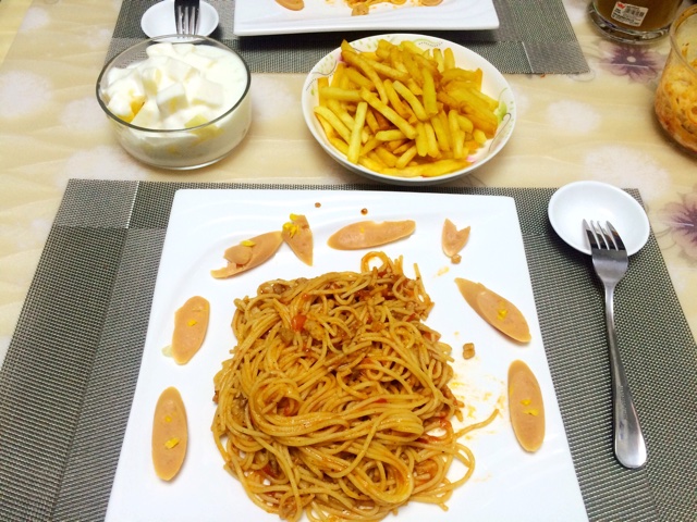 番茄肉酱意大利面