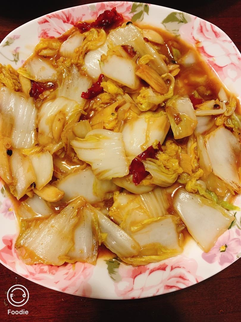 醋溜娃娃菜，教你做的跟饭店一样好吃