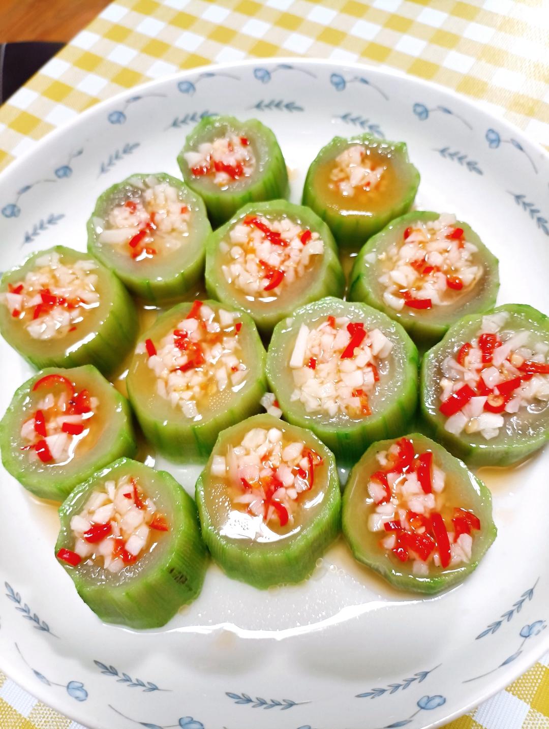 蒜蓉蒸丝瓜👐另一番美味