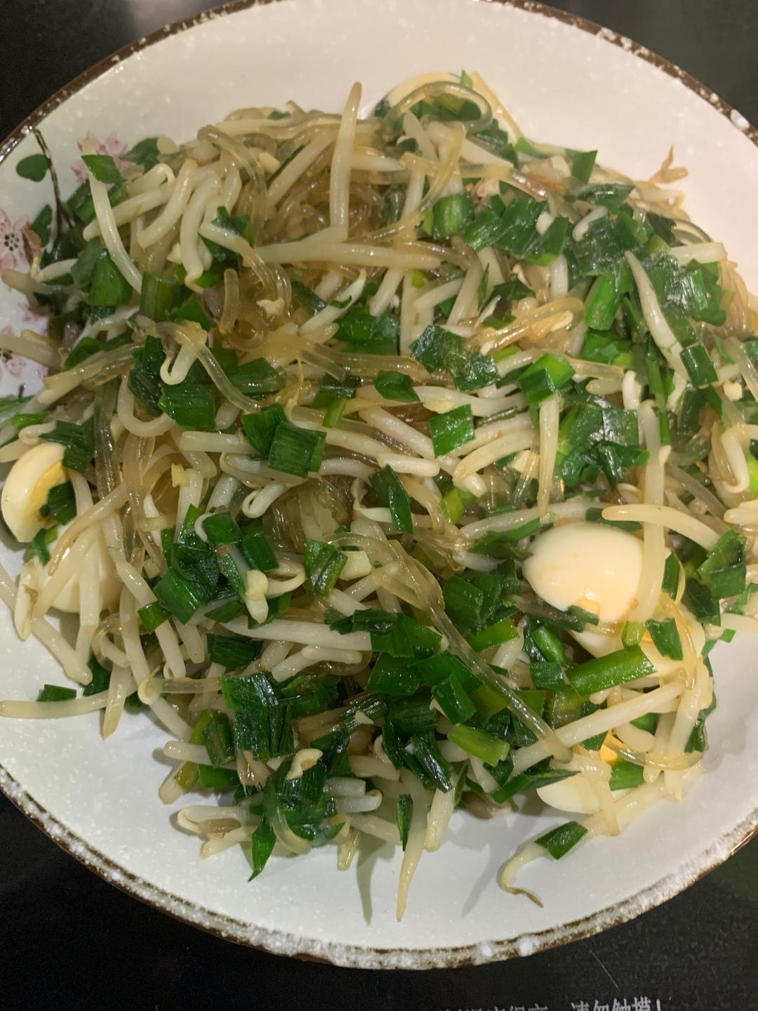 豆芽炒粉丝